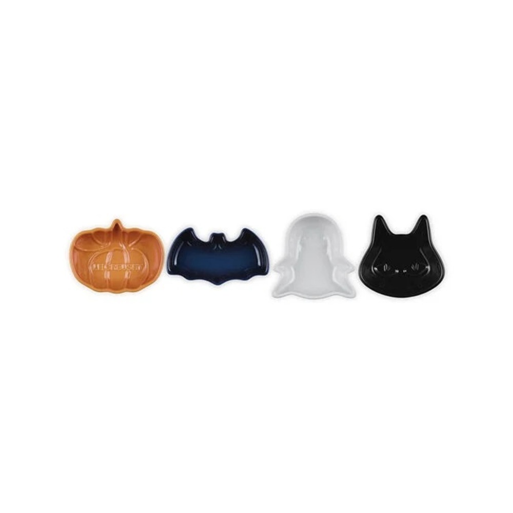 🧡🖤 New in Box Le Creuset Set of 4 Halloween Stoneware mini dishes 2025 version 🎃
